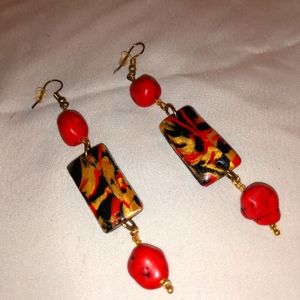 Polymer clay earrings E41